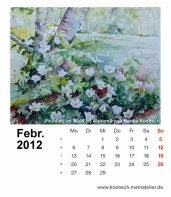 Kalenderblatt Februar 2012