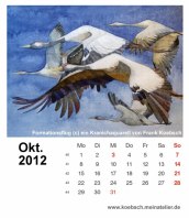 Kalenderblatt Oktober 2012