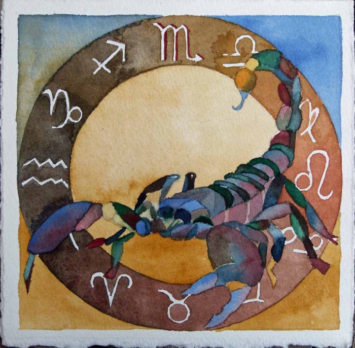 Sternzeichen Skorpion (c) Aquarell von FRank Koebsch