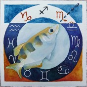 Sternzeichen Schützenfisch (c) Aquarell von Frank Koebsch