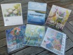 Unsere Kalender mit Aquarellen und Pastellen von 2008 - 2013 (c) Frank Koebsch