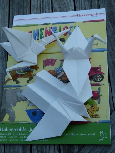 Origami Kraniche aus Hahnemühle Papier (c) Frank Koebsch (3)