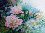 Rosen verbreiten Freude (c) Aquarell von Frank Koebsch