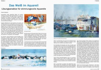 Das Weiß im Aquarell – Lösungsansätze für stimmungsvolle Aquarelle - Frank Koebsch in der Palette 2015 06