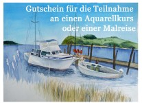 Gutschein für die Teilnahme an einem Aquarellkurs oder einer Malreise von Frank Koebsch