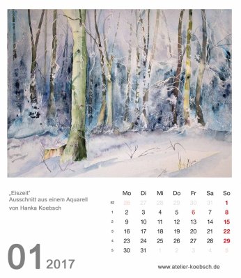 Kalenderblatt Januar 2017