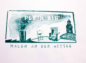 Stempel für die Teilname am Freien Malen des Plein Air Festivals in Kühlungsborn (c) FRank Koebsch