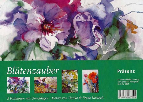 Kunstkarten Box Blütenzauber mit Aquarellen von Hanka & Frank Koebsch vom Präsenz Verlag (1)