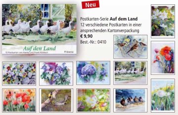 Postkarten-Serie Auf dem Land mit Aquarellen von Hanka & Frank Koebsch beim Präsenz Verlag