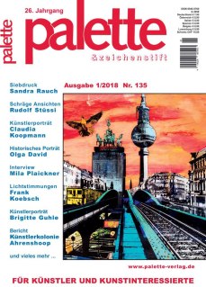 Palette 01 2018 - Deckblatt- Wenn es dunkel wir in der Stadt - Aquarelle mit besonderen Lichtstimmungen - Frank Koebsch