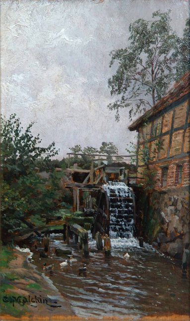 Carl Malchin, Wassermühle in Langen-Brütz, 1906 07 © Staatliche Schlösser, Gärten und Kunstsammlungen Mecklenburg-Vorpommern