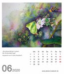 Kalenderblatt Juni 2020 für den Kalender mit Aquarellen von Hanka & Frank Koebsch