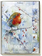Kunstkarten-Box - Wintervögel - mit Motiven von Hanka Koebsch